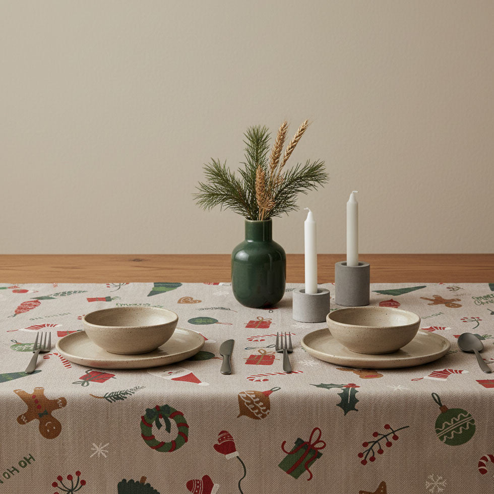 Se billede i fuld skærm Juledug med motiv