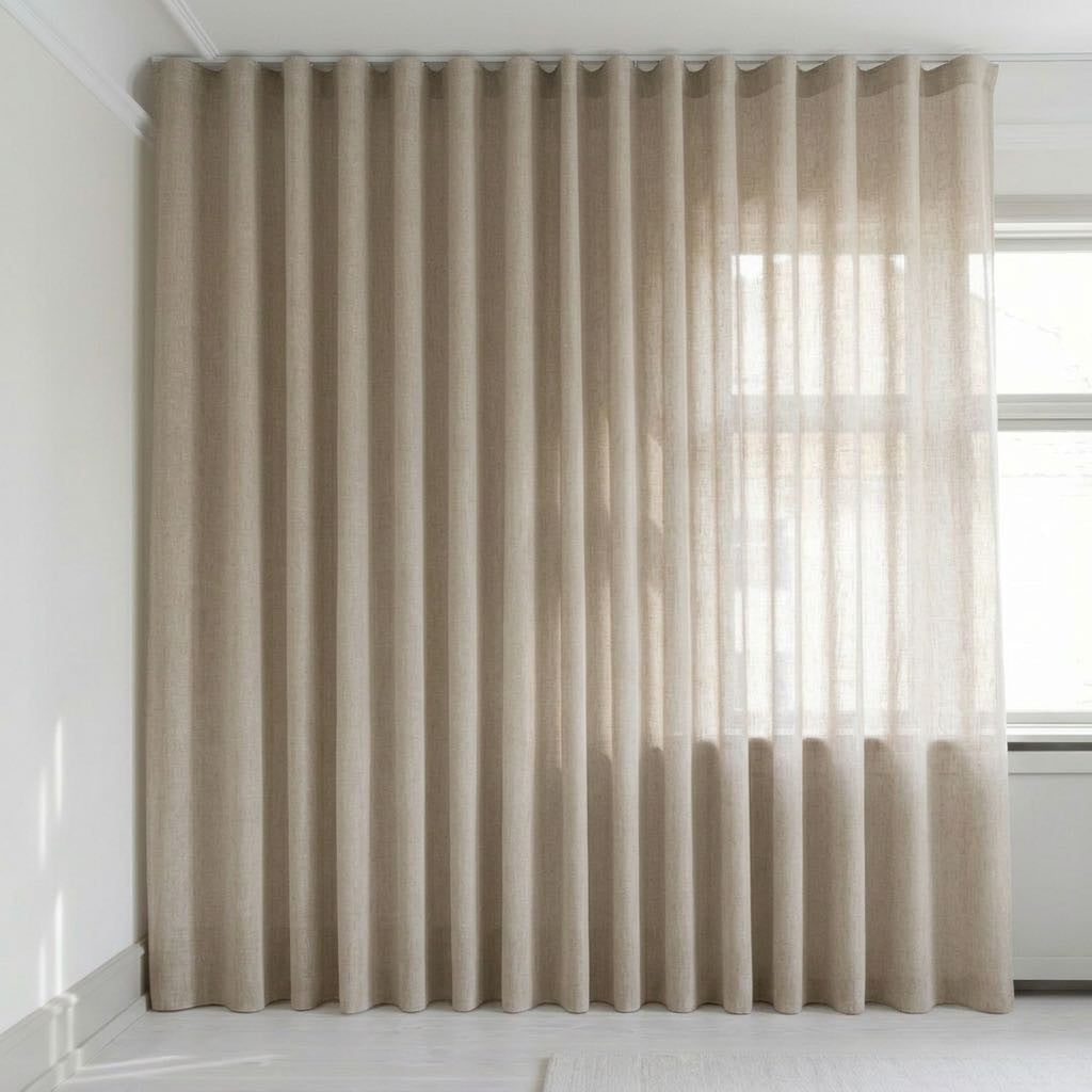 View image full screen Transparent gardin på mål – Suula