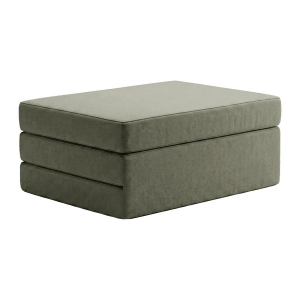 Foldemadras på mål i velour - Chrom - S6012
