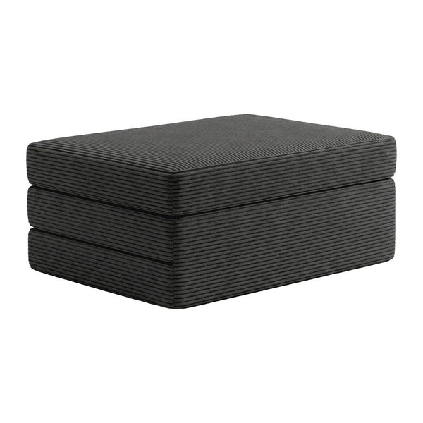 Foldemadras på mål i velvet - Iron - S2511