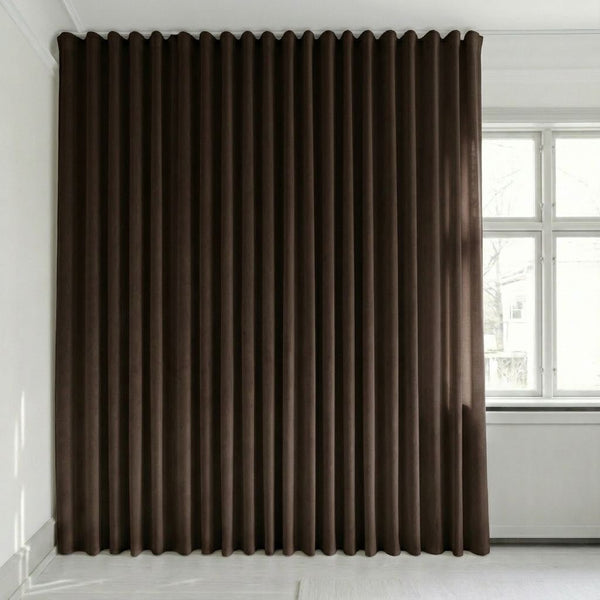 Velourgardin på mål – Bris - Espresso Brown - C2626