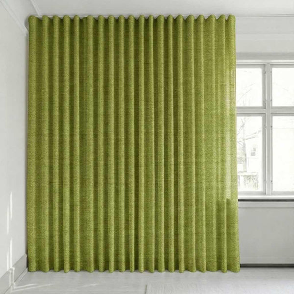 Semitransparent gardin på mål – Disa - Lime Green - C2418