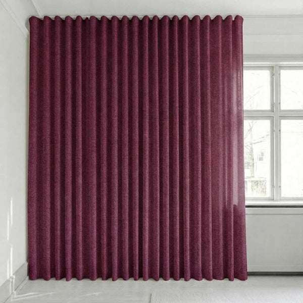 Semitransparent gardin på mål – Disa - Plum - C2432