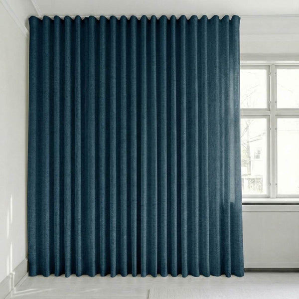 Semitransparent gardin på mål – Disa - Royal Blue - C2416