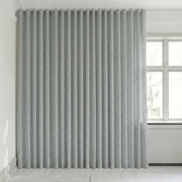 Semitransparent gardin på mål – Disa - Metallic Gray - C2408