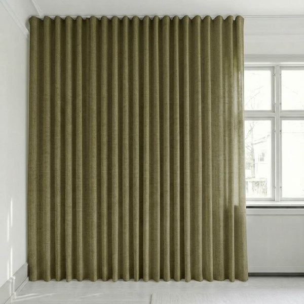 Semitransparent gardin på mål – Disa - Forest Green - C2422
