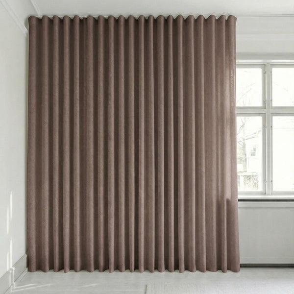 Semitransparent gardin på mål – Rina - Earth Brown - C1911