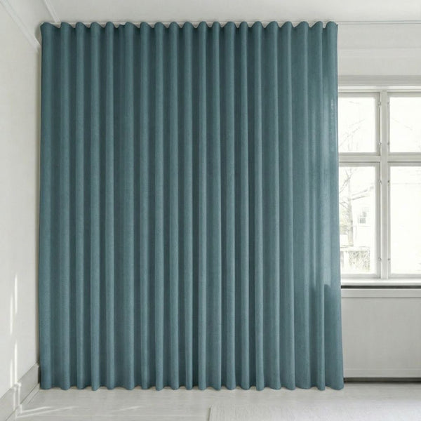 Semitransparent gardin på mål – Rina - Slate Blue - C1922