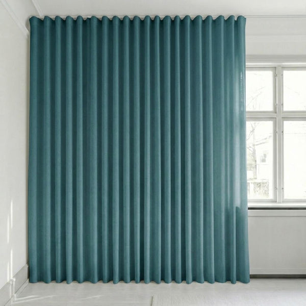 Semitransparent gardin på mål – Rina - Ocean Blue - C1920