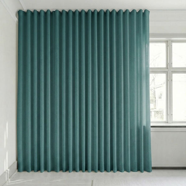 Semitransparent gardin på mål – Rina - Turquoise - C1921