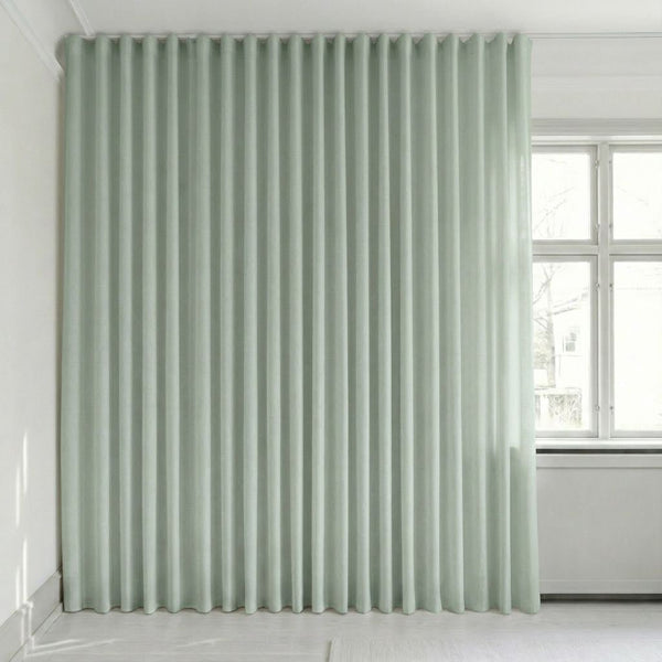 Semitransparent gardin på mål – Rooma - Baby Blue - C1640