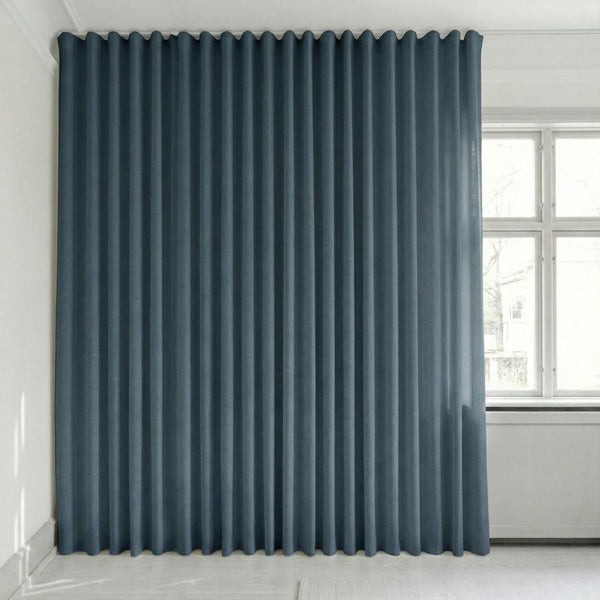 Semitransparent gardin på mål – Rooma - Deep Sea - C1645