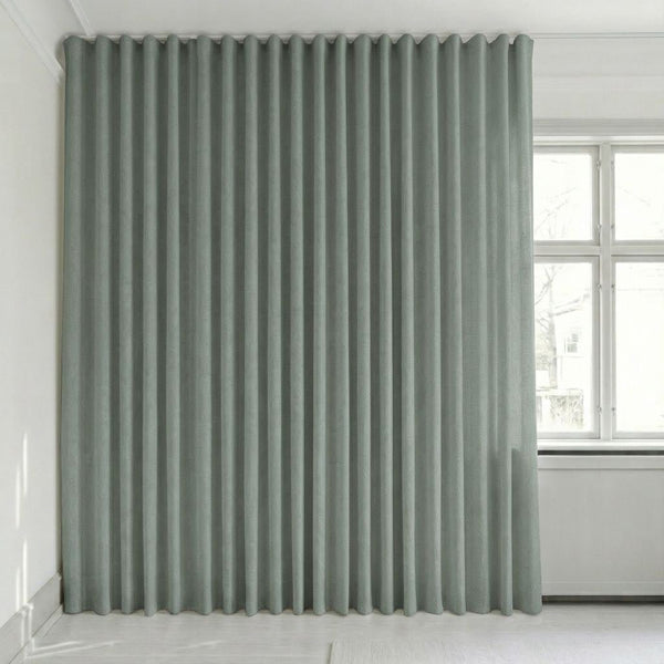 Semitransparent gardin på mål – Rooma - Steel - C1643