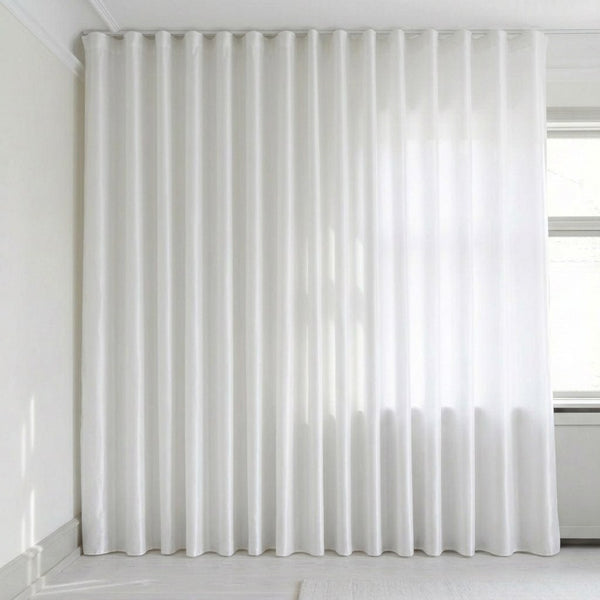 Transparent gardin på mål – Silva - Ivory - C1101