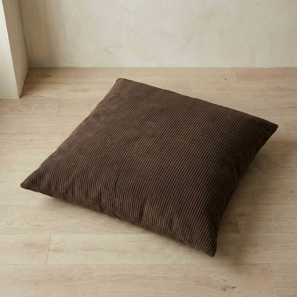 Gulvpude på mål i velvet - Walnut - S2513
