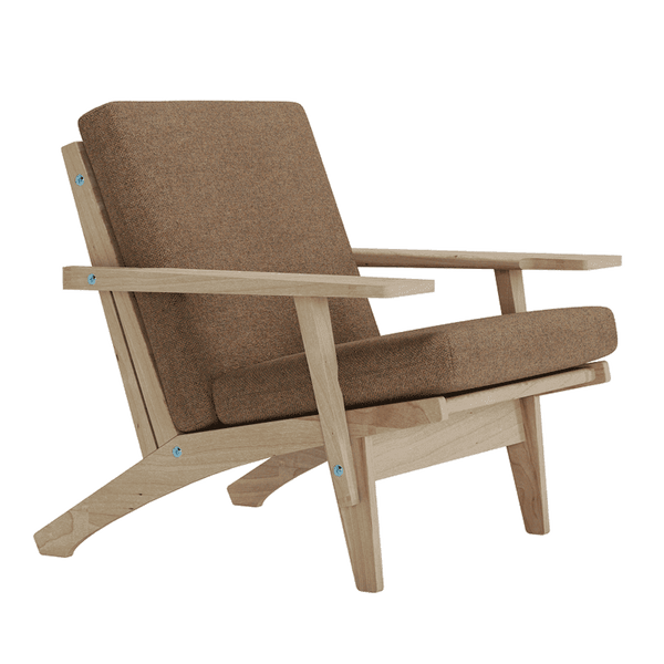 Hyndesæt til Wegner GE 370 i uld - Redwood - S7014