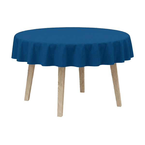 Rund dug i bomuldsblanding - Navy - D1031´
