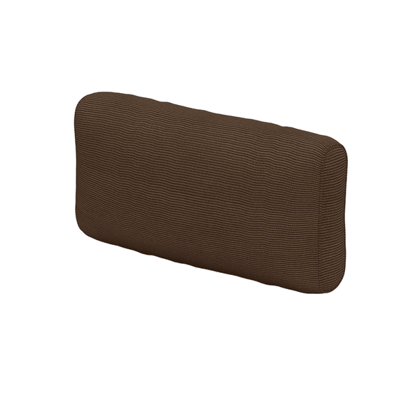 Blød ryghynde på mål i velvet - Walnut - S2513`