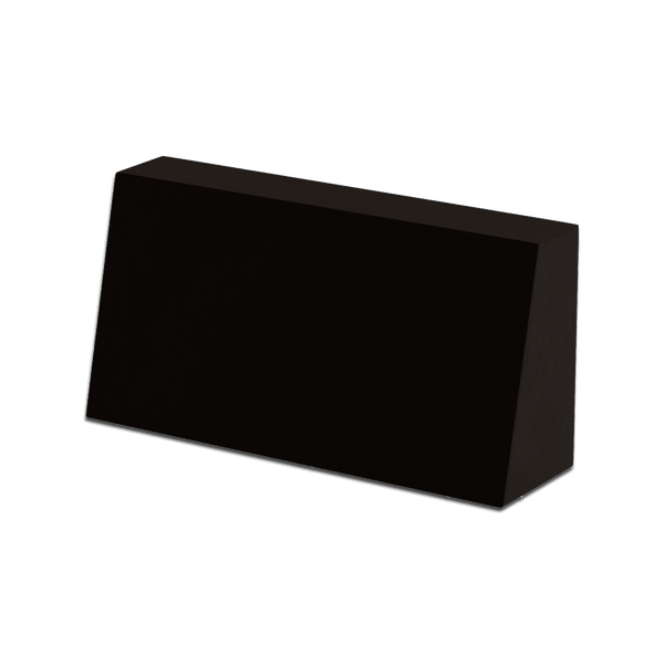 Skrå ryghynde på mål i velour - Black - S6014..