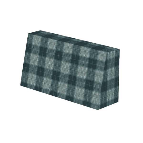 Skrå ryghynde på mål i mønstret uld - Midnight Navy - S7209.