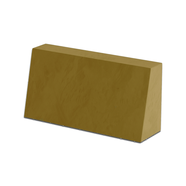 Skrå ryghynde på mål i velour - Bronze - S6010..