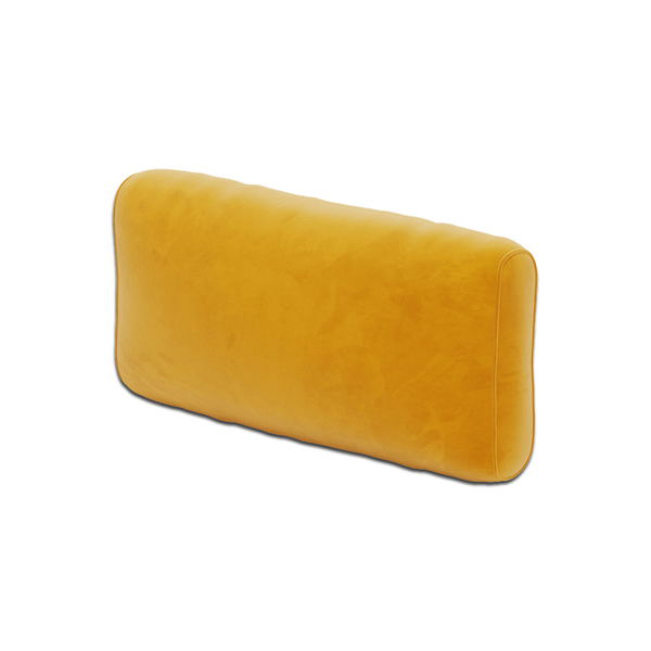 Blød ryghynde på mål i velour - Honey. - S6022