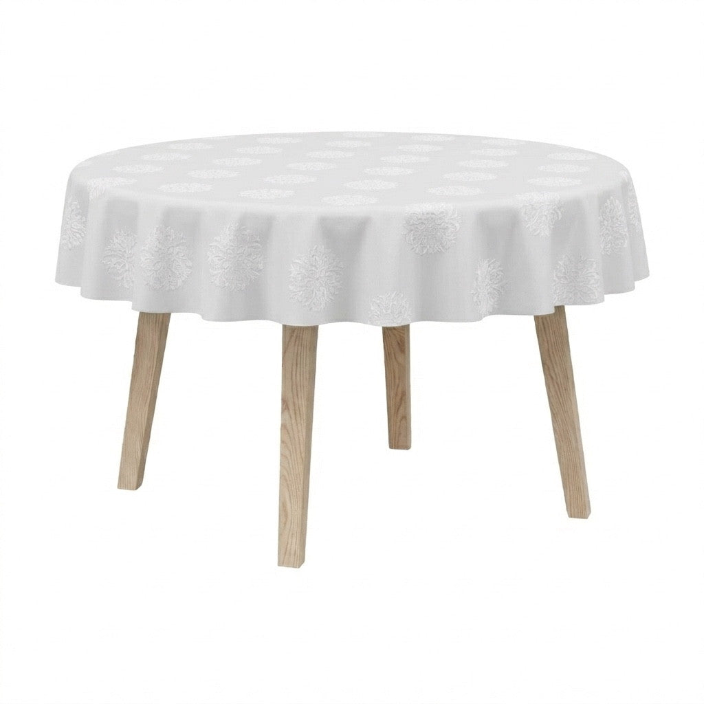 Rund dug i damask