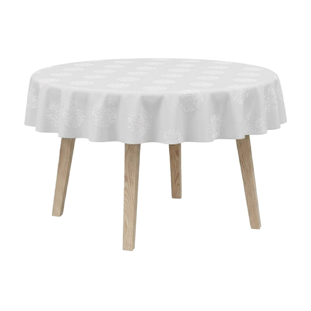 Rund dug i damask