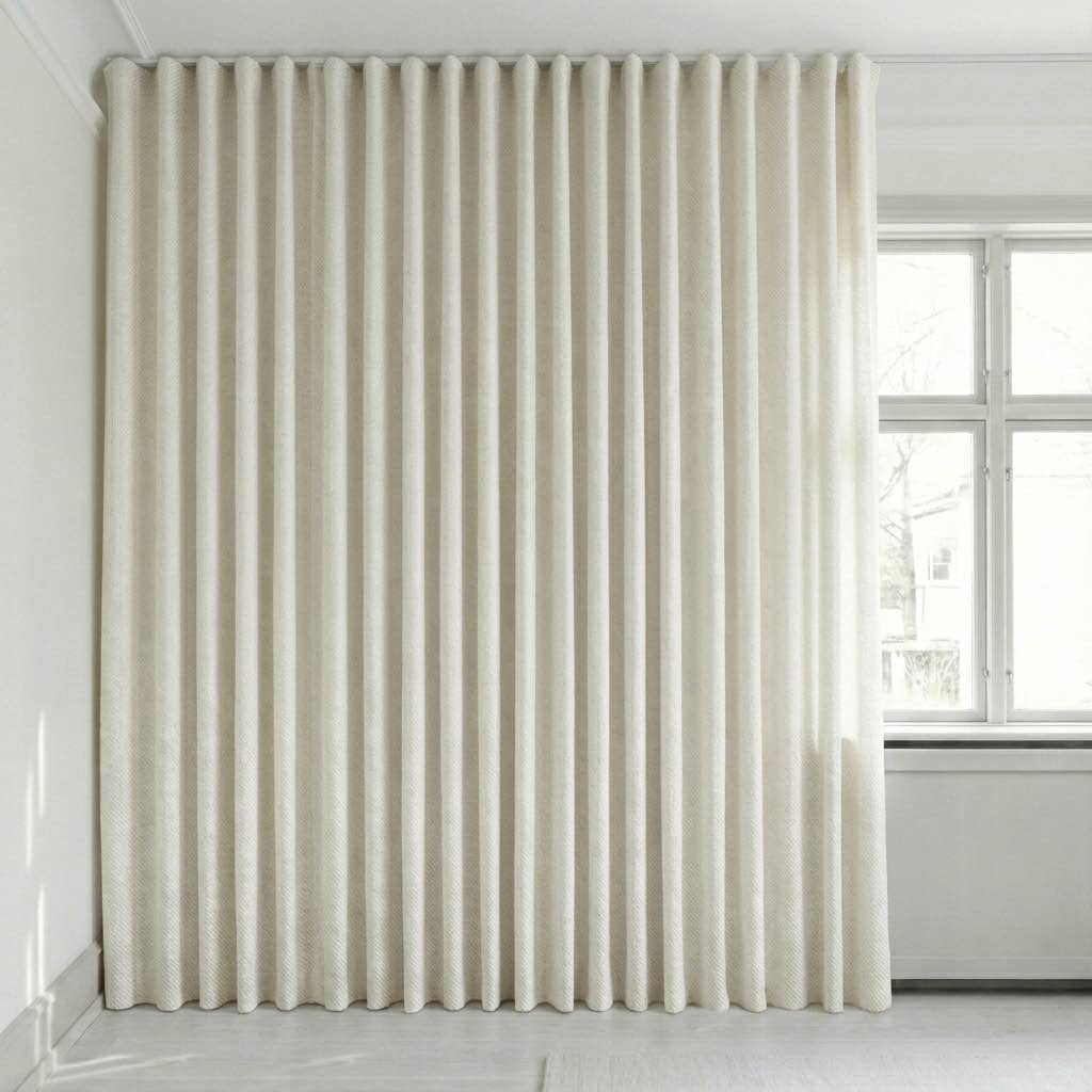 Semitransparent gardin på mål – Rina
