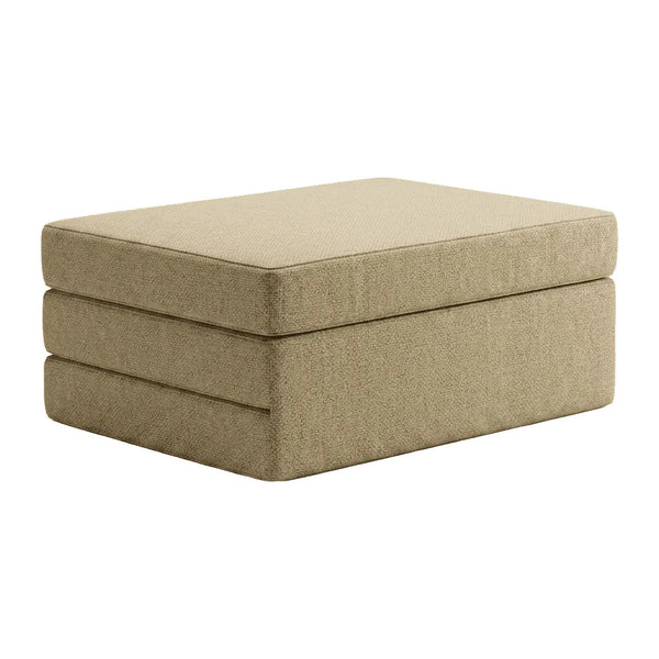 Foldemadras på mål i uld - Beige - S7000
