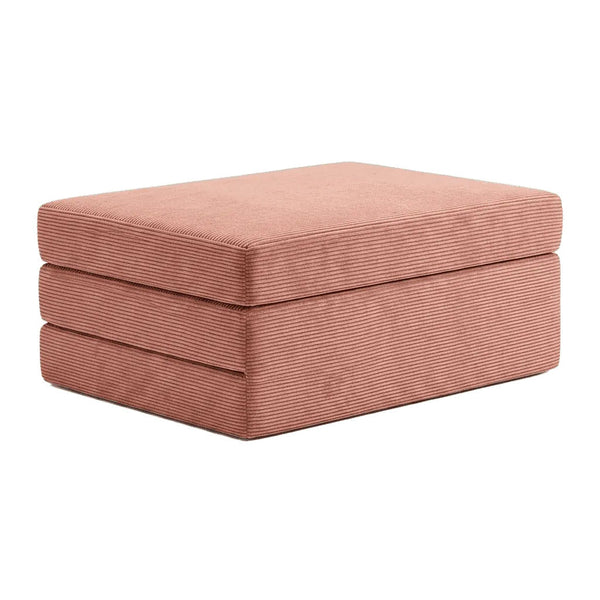 Foldemadras på mål i velvet - Oldrose - S2504