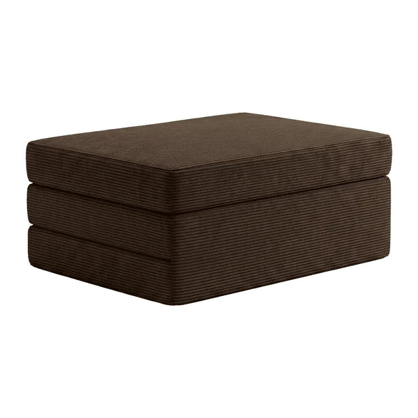 Foldemadras på mål i velvet - Walnut - S2513