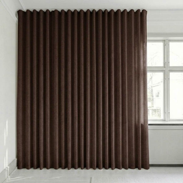 Semitransparent gardin på mål – Disa - Russet Brown - C2427