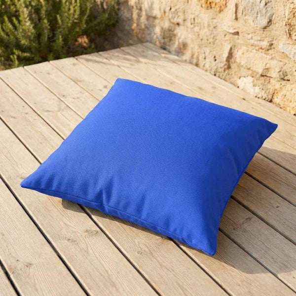 Gulvpude på mål i Sunproof - Indigo - S5211.