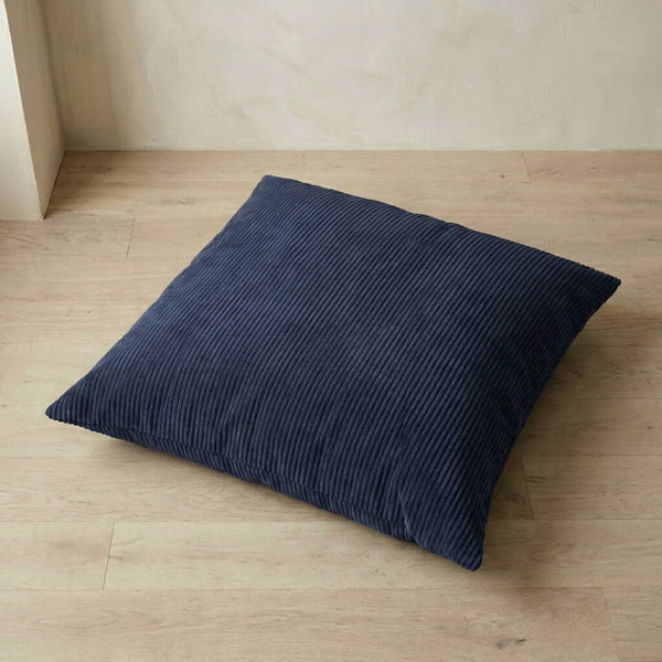 Gulvpude på mål i velvet - Denim - S2509