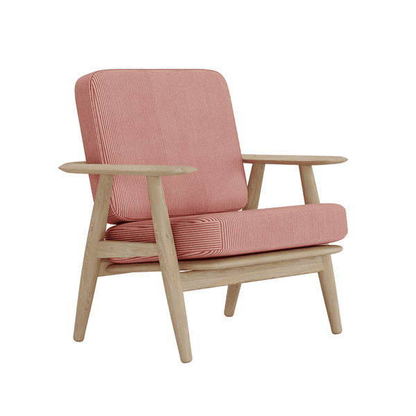 Hyndesæt til Wegner GE 240/290 i velvet - Oldrose - S2504