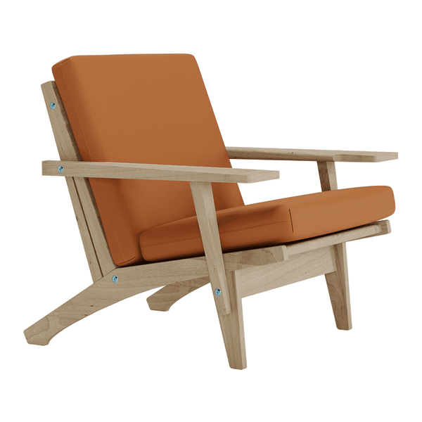 Hyndesæt til Wegner GE 370 i læder - Cognac - S3000