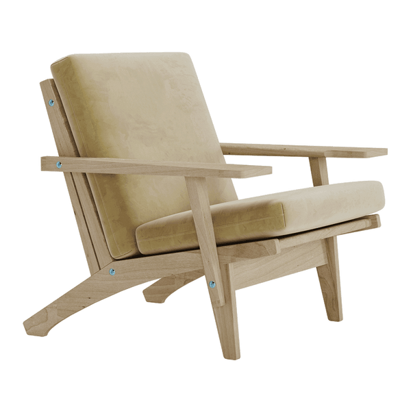 Hyndesæt til Wegner GE 370 i velour - Sand - S6002.