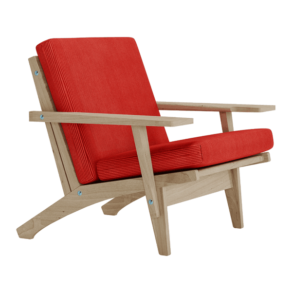 Hyndesæt til Wegner GE 370 i velvet - Carmine - S2502