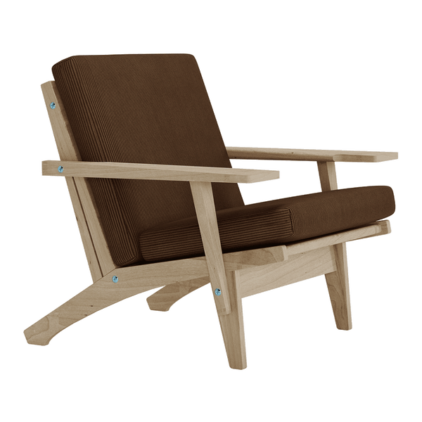 Hyndesæt til Wegner GE 370 i velvet - Walnut - S2513