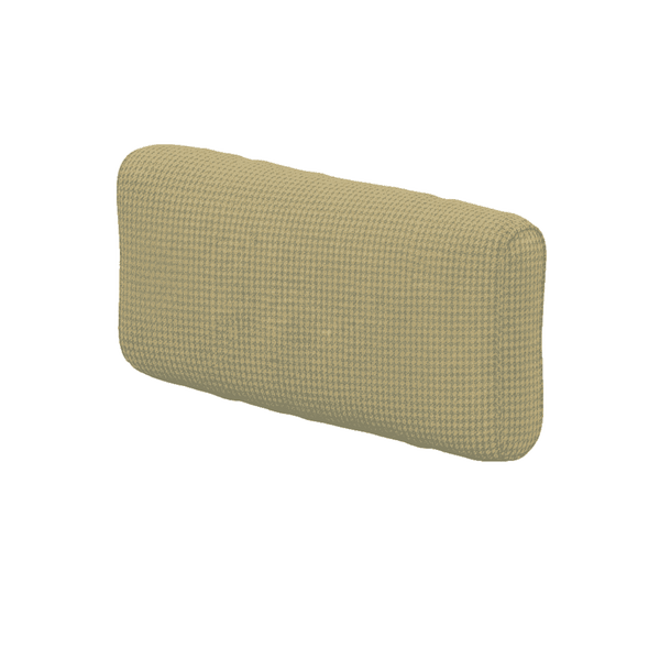 Blød ryghynde på mål i mønstret uld - Oil Yellow - S7103