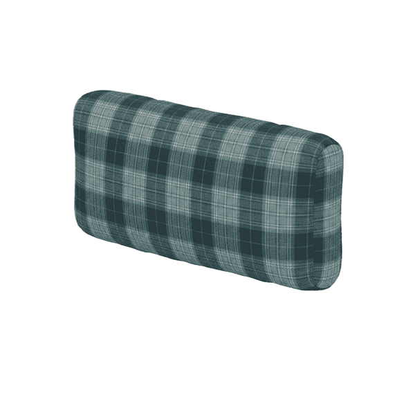 Blød ryghynde på mål i mønstret uld - Midnight Navy - S7209