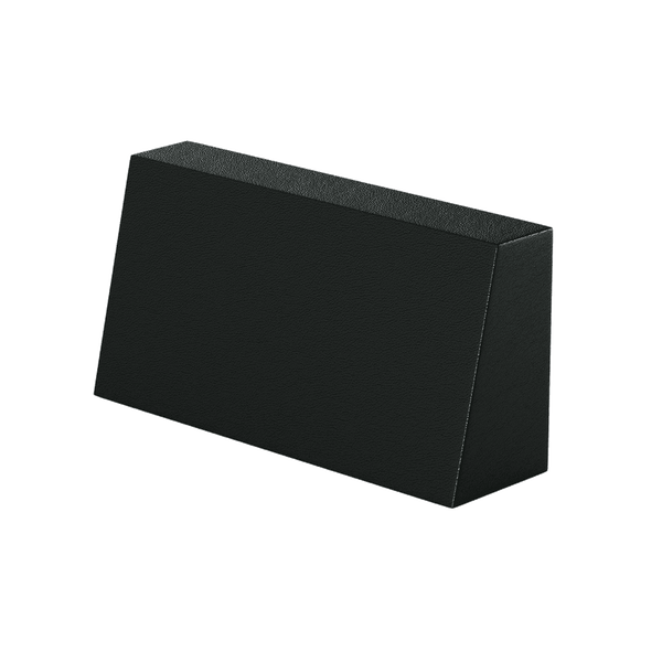 Skrå læderryghynde på mål - Black - S3003
