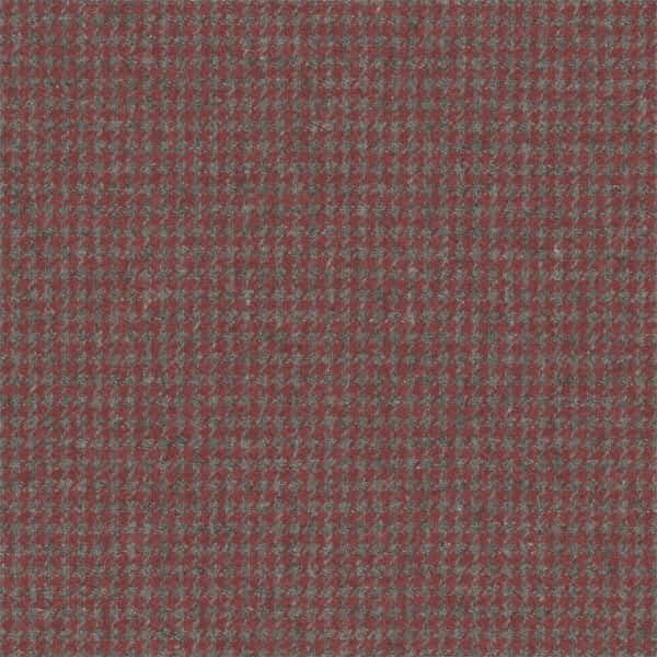 Stofprøve – Sherlock i uld, mønstret - Pomegranate - S7106