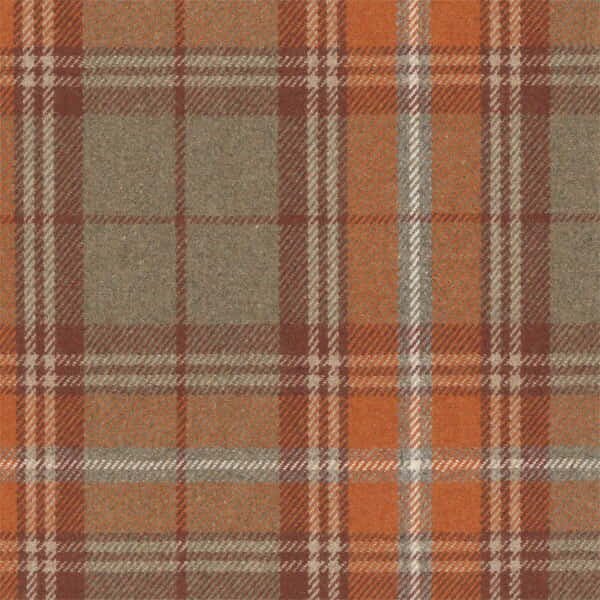 Stofprøve – Sherlock i uld, mønstret - Peach Glow - S7204